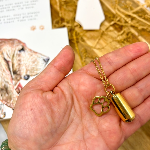 Memorial Pet Portrait and Urn Gift Set - Picture 3 of 9